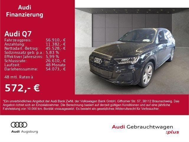 Schwarz Gebraucht 2022 Audi Q7 S-Line SUV | 66.890 € (Fairer Preis) - Bild 1/4