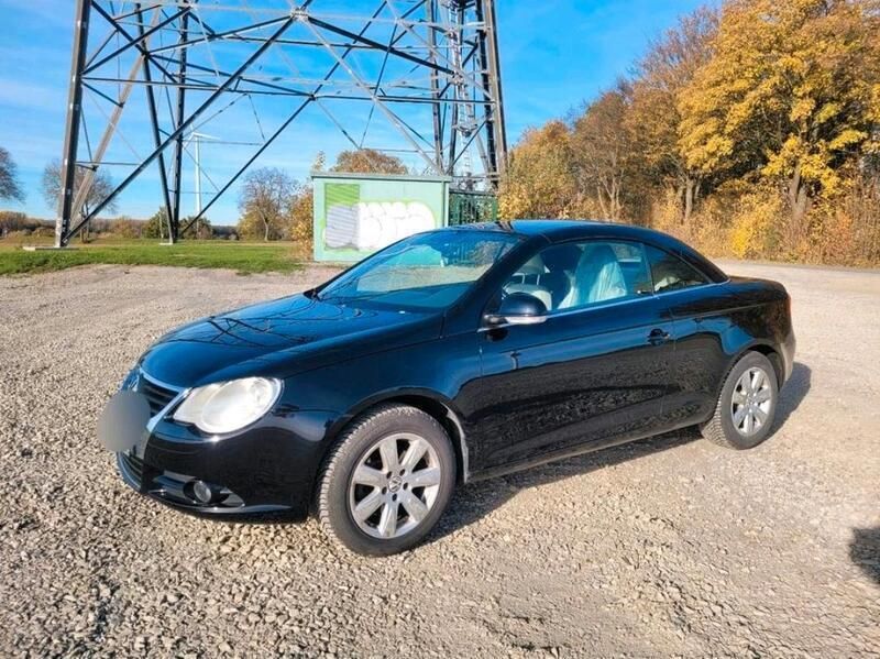 Schwarz Gebraucht 2007 VW Eos Cabrio | 1.799 € (Guter Preis) - Bild 1/4
