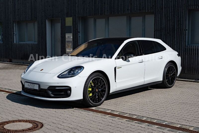 Pure white Gebraucht 2021 Porsche Panamera S E-Hybrid Sport Turismo Limousine | 66.000 € (Fairer Preis) - Bild 1/4