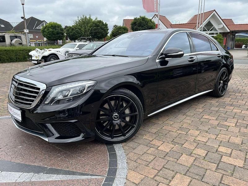 Obsidianschwarz metalliclack Gebraucht 2013 Mercedes S500L AMG Limousine | 43.900 € (Fairer Preis) - Bild 1/4