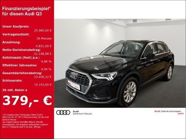 Mythosschwarz metallic Gebraucht 2022 Audi Q3 Ambiente SUV | 25.980 € (Superpreis) - Bild 1/3