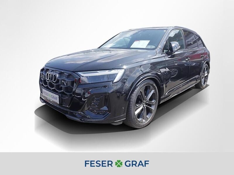 Mythosschwarz metallic Gebraucht 2024 Audi Q7 S-Line SUV | 87.940 € (Teuer) - Bild 1/4