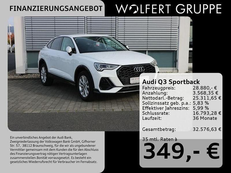 Weiss Gebraucht 2022 Audi Q3 SUV | 28.880 € (Fairer Preis) - Bild 1/3