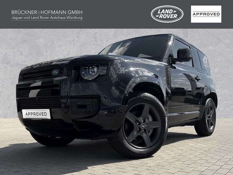 Schwarz (santorini black) Gebraucht 2024 Land Rover Defender SE Dynamic SUV | 74.900 € (Superpreis) - Bild 1/4