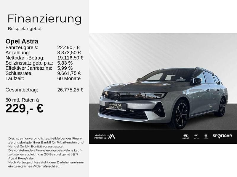 Gebraucht Opel Astra 131 PS (96 kW) 2024 Grau/typ aussenverkleidung met Kombi