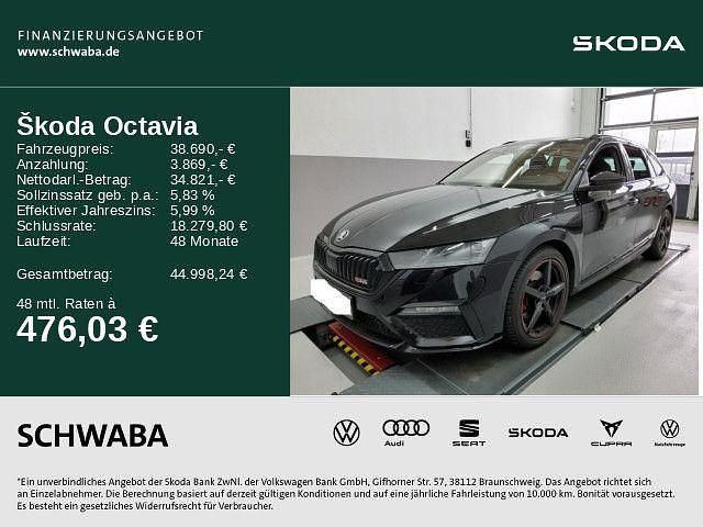 Schwarz Gebraucht 2023 Skoda Octavia RS Kombi | 38.690 € (Teuer) - Bild 1/4