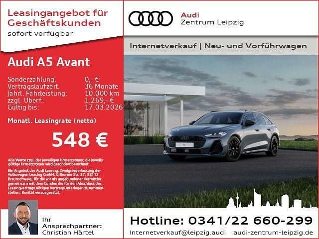 Neu Audi A5 Sport 367 PS (269 kW) 2025 Schwarz Kombi