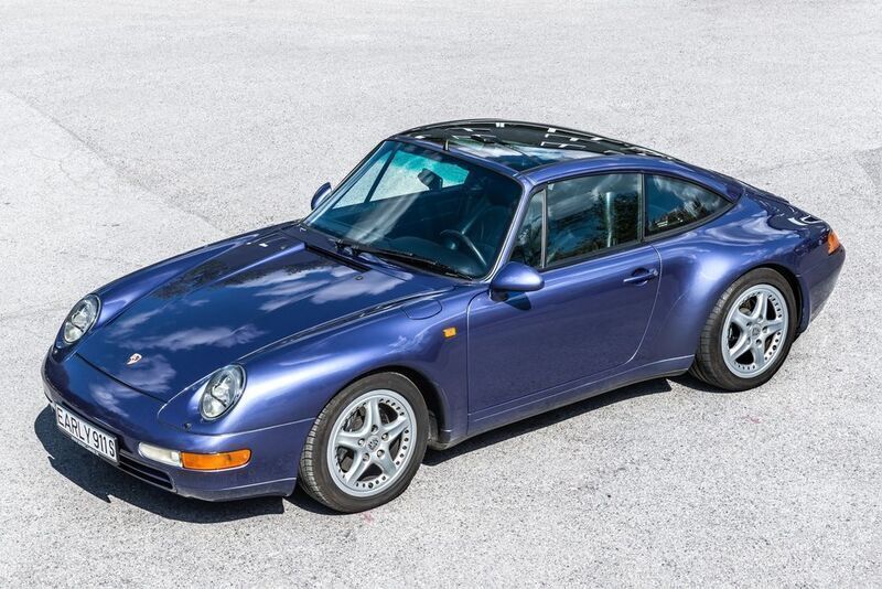 Violett metallic Gebraucht 1996 Porsche 993 Cabrio | 300.000 € - Bild 1/4