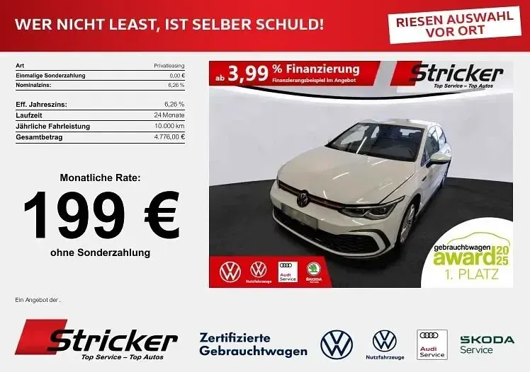 Usata VW Golf VIII GTI 245 CV (180 kW) 2024 Bianco Berlina