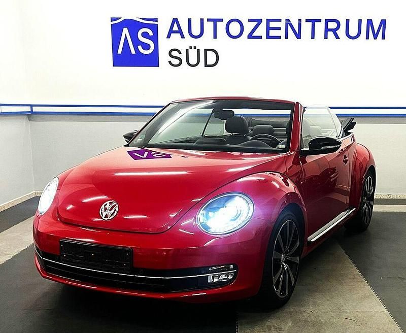 Rot Gebraucht 2014 VW Beetle Sport Cabrio | 16.900 € (Teuer) - Bild 1/4