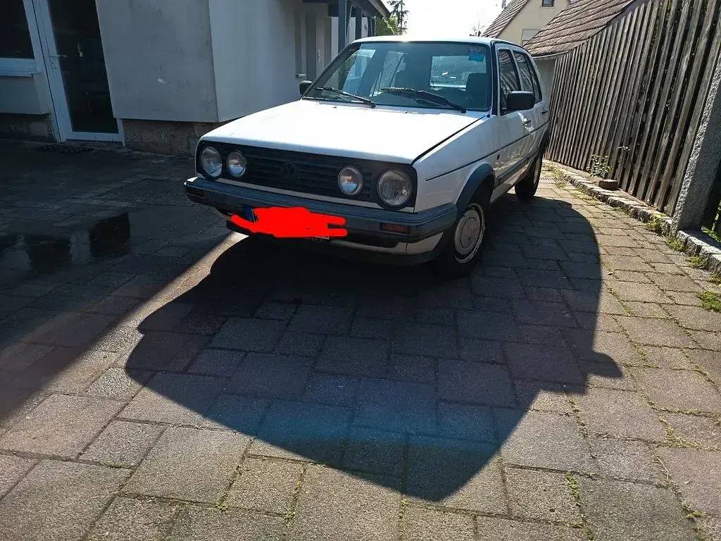 Gebraucht VW Golf II GTD 72 PS (52 kW) 1988 Weiß Kleinwagen