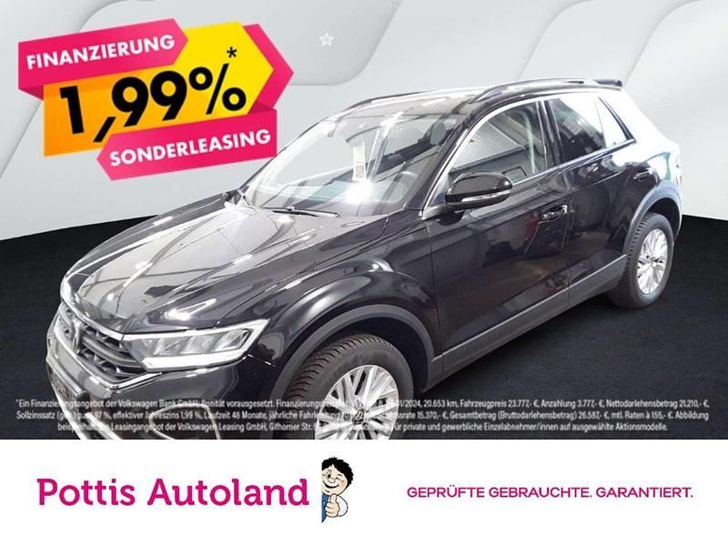 Schwarz Gebraucht 2024 VW T-Roc Life SUV | 22.977 € (Guter Preis) - Bild 1/3