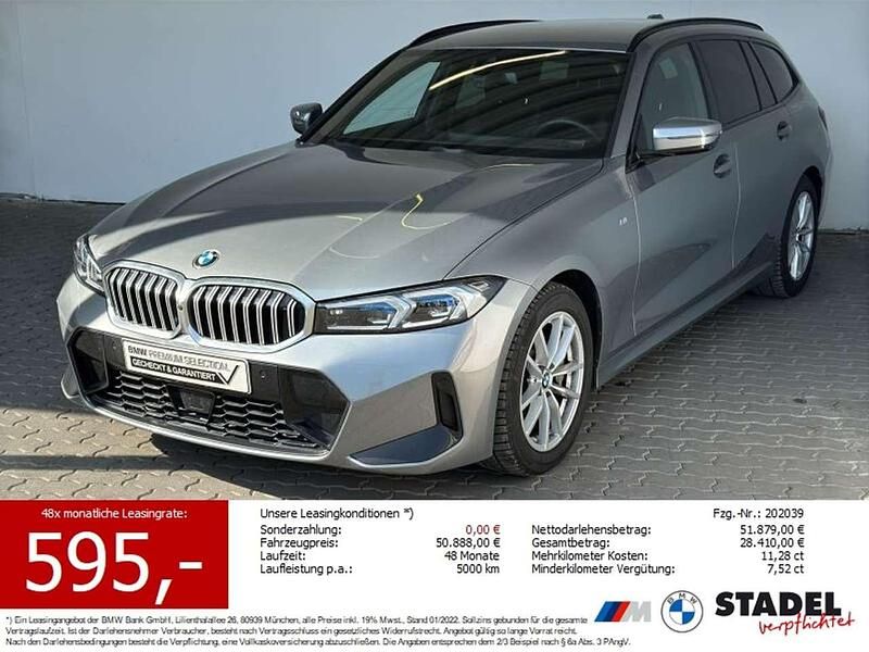 Skyscraper grau metallic Gebraucht 2024 BMW 330 M Sport Kombi | 45.579 € (Fairer Preis) - Bild 1/4