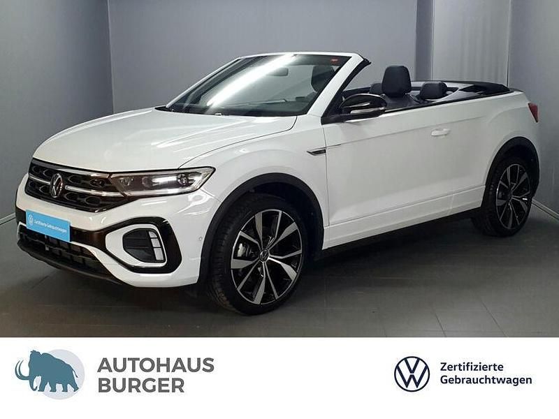 Pure white Gebraucht 2024 VW T-Roc Cabriolet R-line Cabrio | 39.870 € (Teuer) - Bild 1/4
