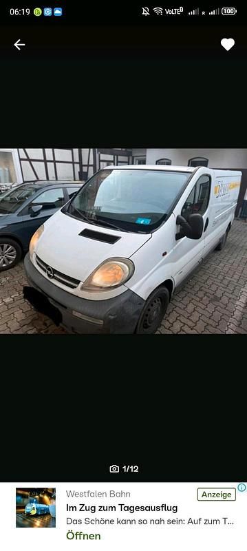 Gebraucht Opel Vivaro 101 PS (74 kW) 2003 Weiß Van / Kleinbus
