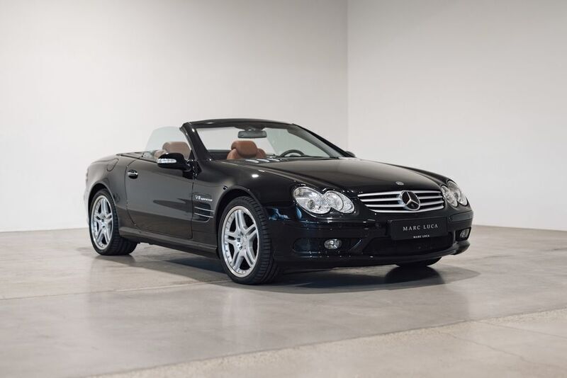 Obsidianschwarz Gebraucht 2002 Mercedes SL55 AMG AMG Cabrio | 59.900 € - Bild 1/4