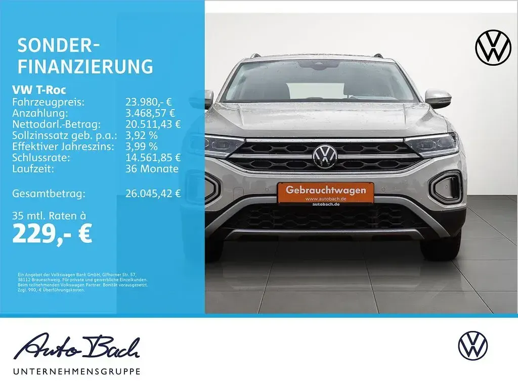 Gebraucht VW T-Roc Style 150 PS (110 kW) 2023 Grau SUV