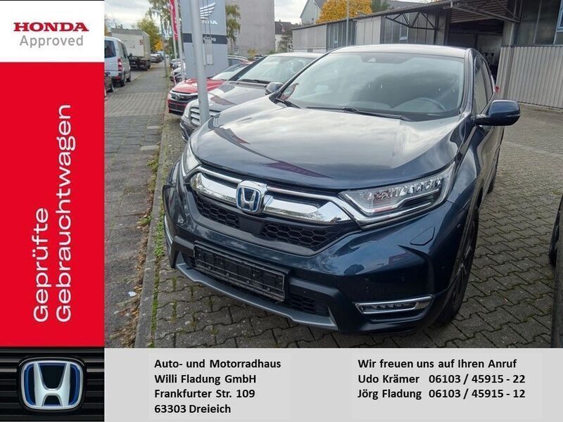 Cosmic blue m. Gebraucht 2021 Honda CR-V Elegance SUV | 27.990 € (Fairer Preis) - Bild 1/4