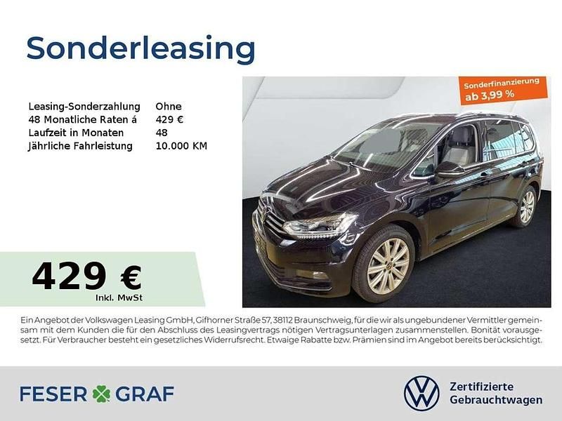 Deep black perleffekt Gebraucht 2024 VW Touran Highline Van / Kleinbus | 34.770 € (Fairer Preis) - Bild 1/2