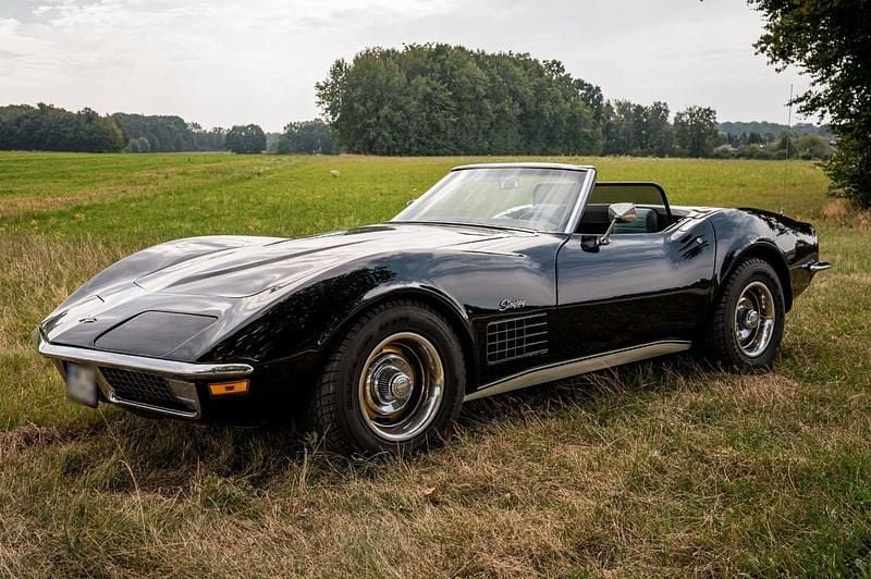 Second-hand Corvette C3 197 CP (144 kW) 1971 Negru Cabrio