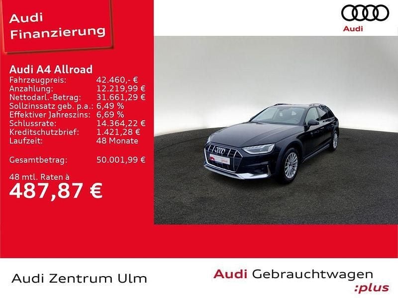 Mythosschwarz metallic Gebraucht 2024 Audi A4 Allroad Ambiente Kombi | 42.460 € (Fairer Preis) - Bild 1/4
