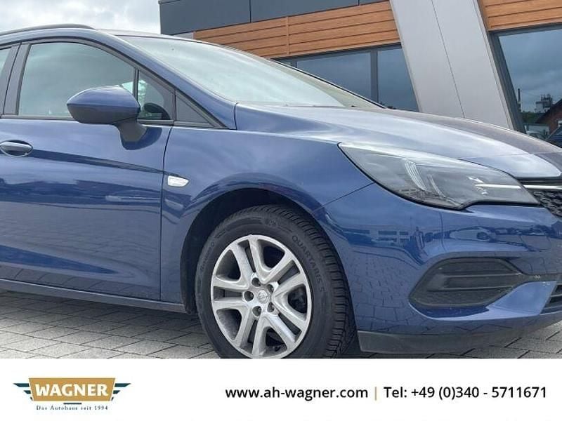Blau Gebraucht 2021 Opel Astra Edition Kombi | 8.999 € - Bild 1/4