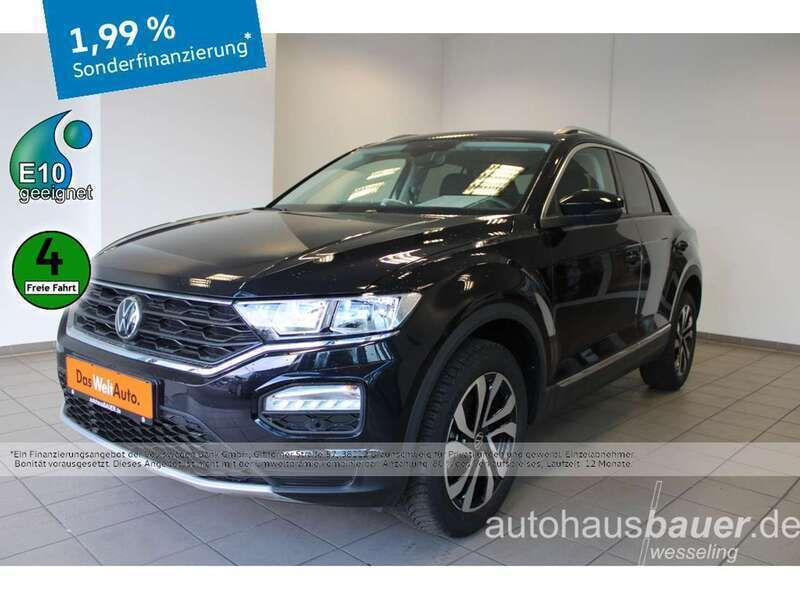 Schwarz metallic Gebraucht 2021 VW T-Roc Active SUV | 30.770 € (Teuer) - Bild 1/4