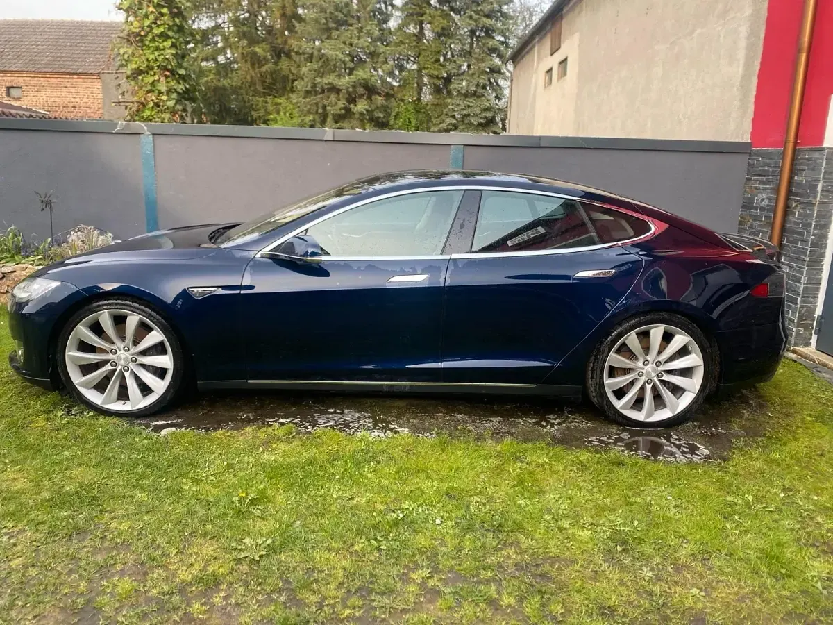 Brugt Tesla Model S 309 kW (421 HK) 2014 Blå Hatchback
