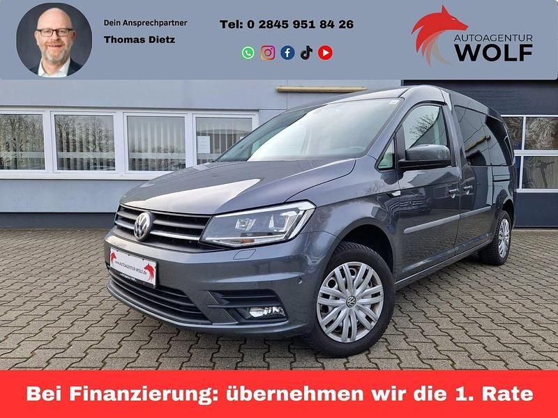 Grau Gebraucht 2018 VW Caddy Maxi Trendline Van / Kleinbus | 23.499 € (Teuer) - Bild 1/2