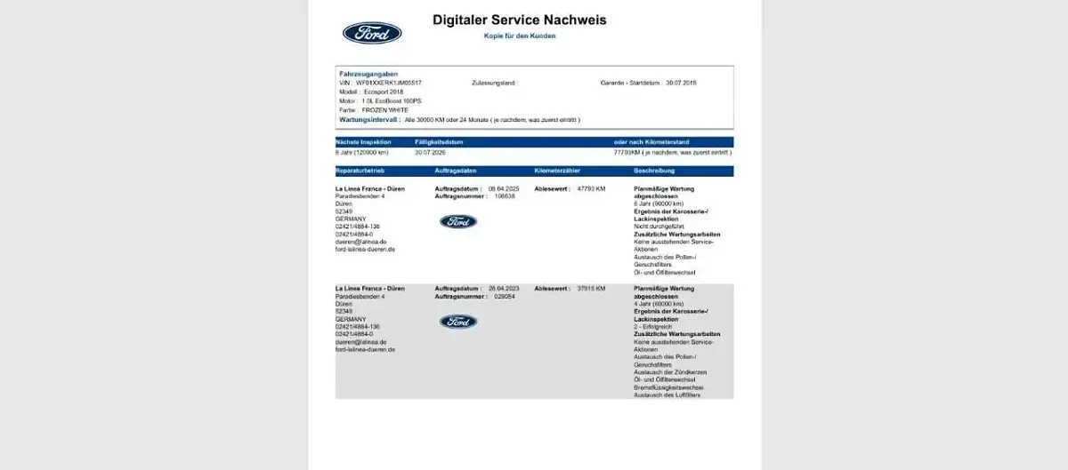Gebraucht Ford Ecosport Cool & Connect 101 PS (74 kW) 2018 Frostweiß SUV
