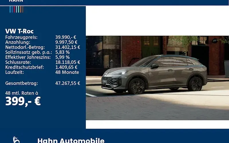 Gebraucht VW T-Roc R-line 150 PS (110 kW) 2026 Grau SUV