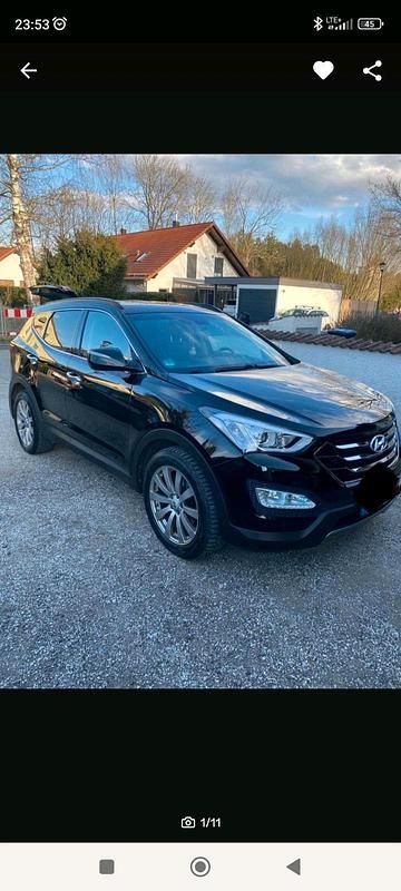Schwarz Gebraucht 2013 Hyundai Santa Fe SUV | 15.590 € (Teuer) - Bild 1/4