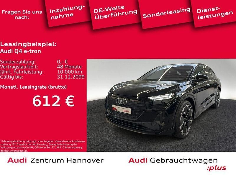 Mythosschwarz metallic Gebraucht 2021 Audi Q4 Sportback e-tron Ambiente SUV | 38.050 € (Fairer Preis) - Bild 1/4