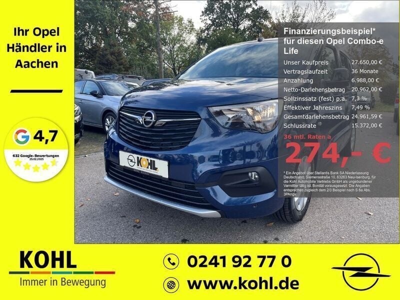 Gebraucht Opel Combo-e Life Ultimate 100 kW (136 PS) 2023 Metallic) (blau Van / Kleinbus