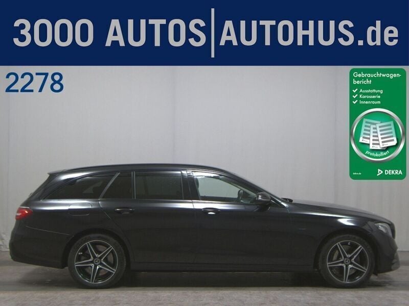 Schwarz Gebraucht 2020 Mercedes E300 AMG line Kombi | 23.480 € (Superpreis) - Bild 1/4