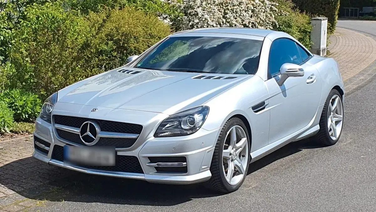 Gebraucht Mercedes SLK200 Style 184 PS (135 kW) 2012 Silber Cabrio