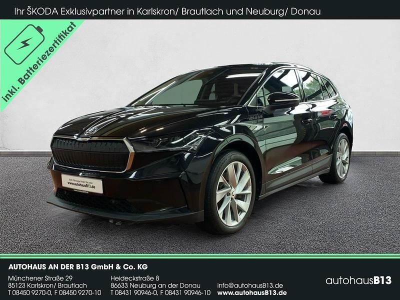Blackmagic perleffekt (schwarz) Gebraucht 2022 Skoda Enyaq iV Suite SUV | 28.990 € (Superpreis) - Bild 1/4
