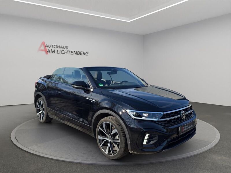 Schwarz Gebraucht 2023 VW T-Roc Cabriolet R-line Cabrio | 35.490 € (Fairer Preis) - Bild 1/4