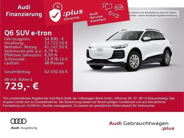 Gletscherweiß metallic Gebraucht 2025 Audi Q6 e-tron Performance SUV | 54.890 € (Superpreis) - Bild 1/4