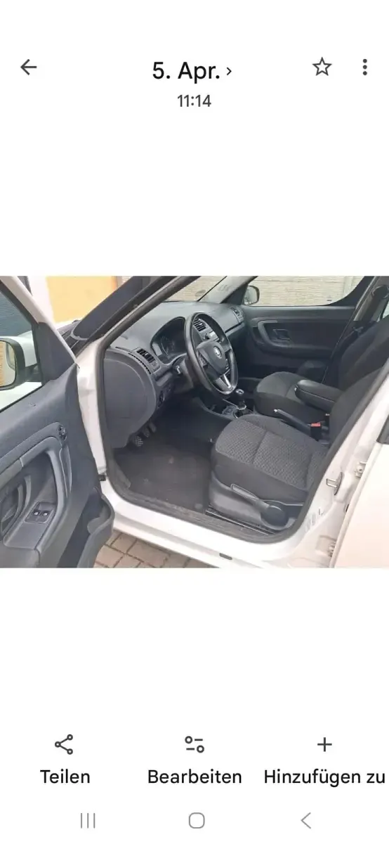 Gebraucht Skoda Roomster 69 PS (50 kW) 2014 Weiß Van / Kleinbus