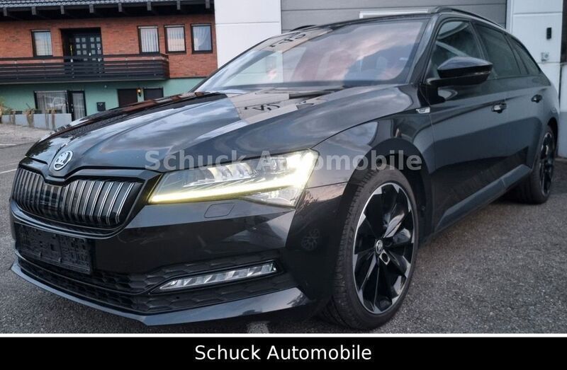 Schwarz Gebraucht 2020 Skoda Superb SportLine Limousine | 18.998 € (Etwas zu teuer) - Bild 1/4