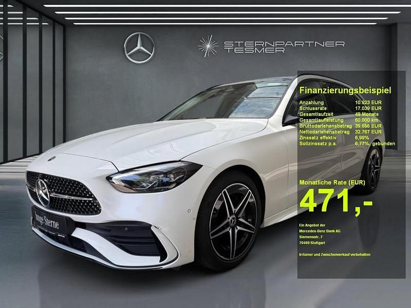 Weiß Gebraucht 2024 Mercedes C200 AMG Limousine | 41.290 € (Etwas zu teuer) - Bild 1/3