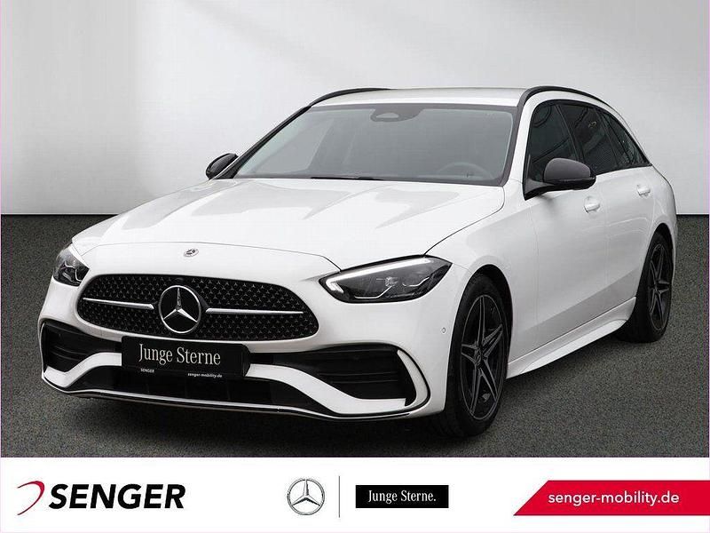 Weiß Gebraucht 2023 Mercedes C180 AMG line Limousine | 36.430 € (Fairer Preis) - Bild 1/3