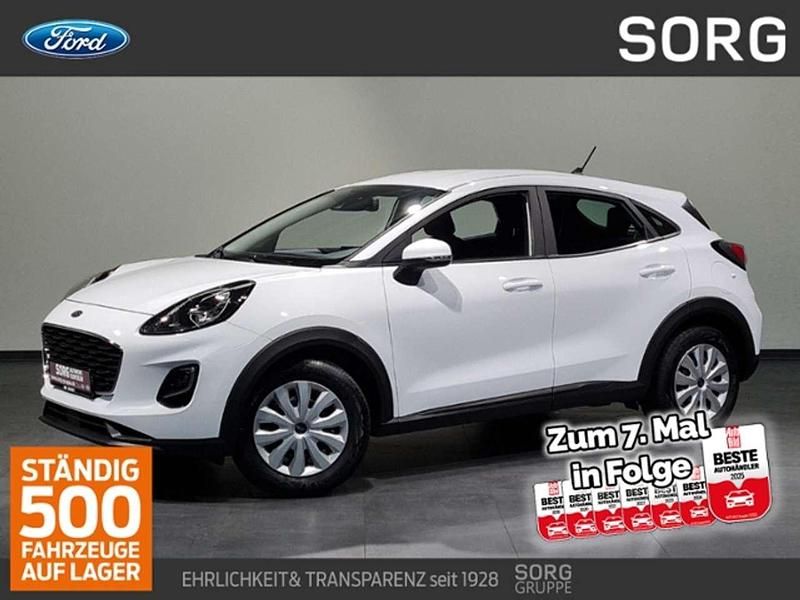 Weiß, frozen white Gebraucht 2021 Ford Puma Gen-E Cool & Connect SUV | 15.980 € (Superpreis) - Bild 1/4