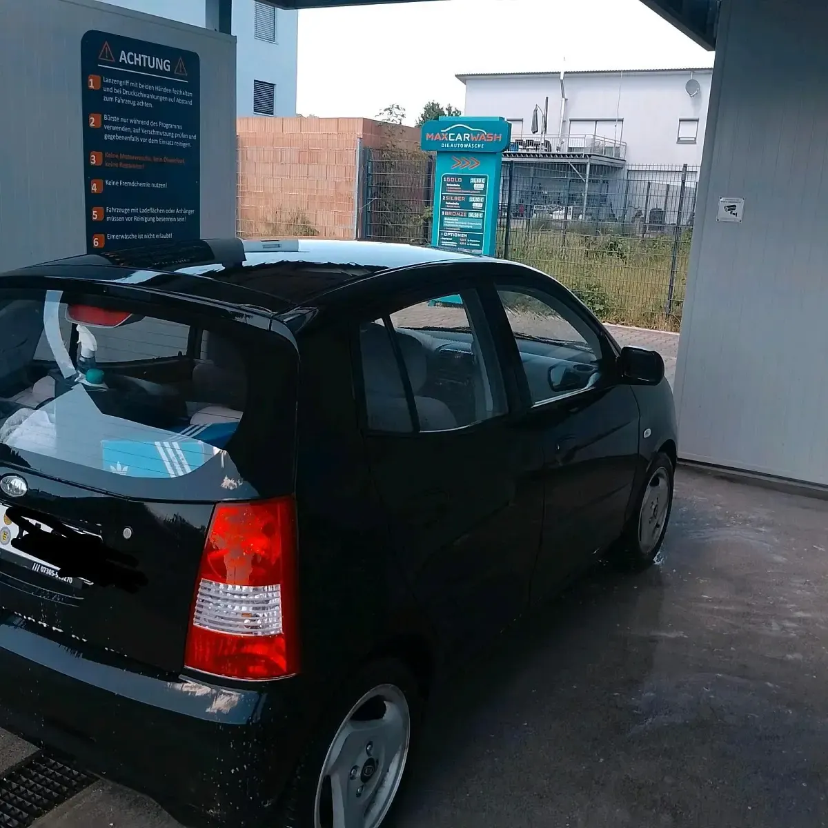 Gebraucht Kia Picanto 61 PS (44 kW) 2007 Schwarz Kleinwagen
