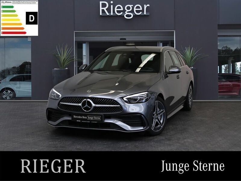 Grey metallic Gebraucht 2024 Mercedes C220 AMG Kombi | 41.449 € (Guter Preis) - Bild 1/4