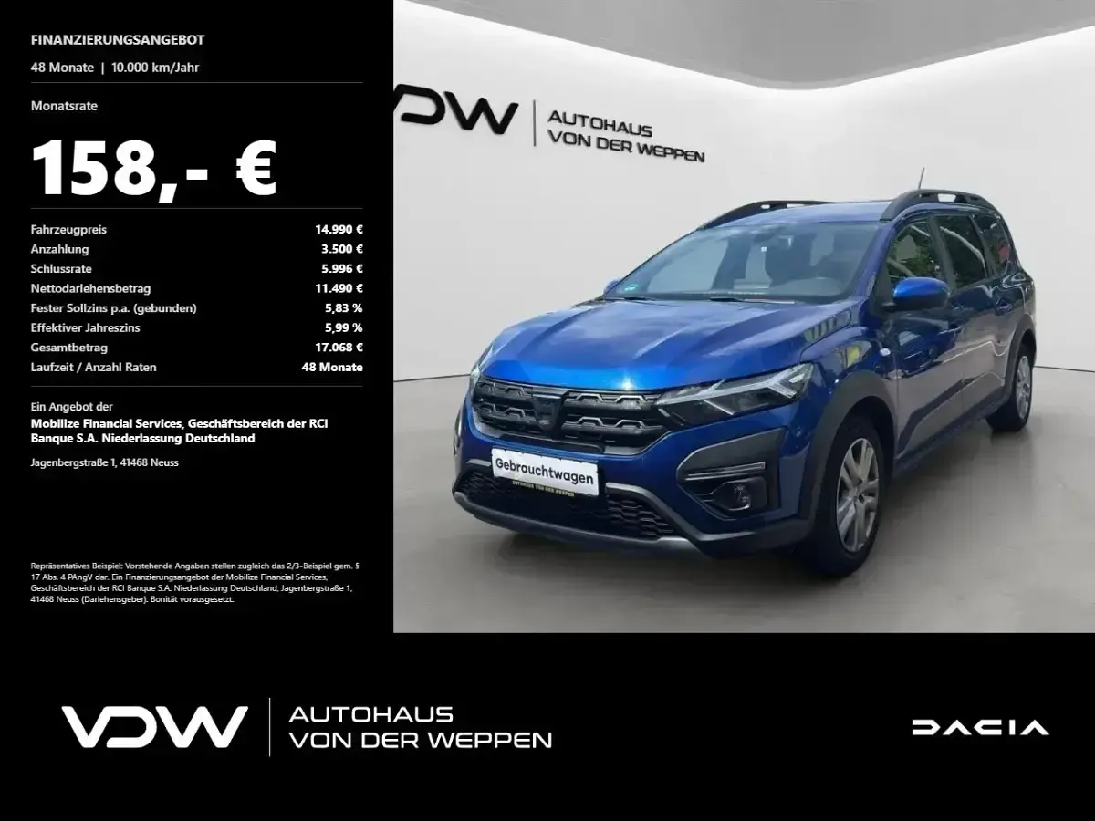 Gebraucht Dacia Jogger Comfort 101 PS (74 kW) 2022 Van / Kleinbus