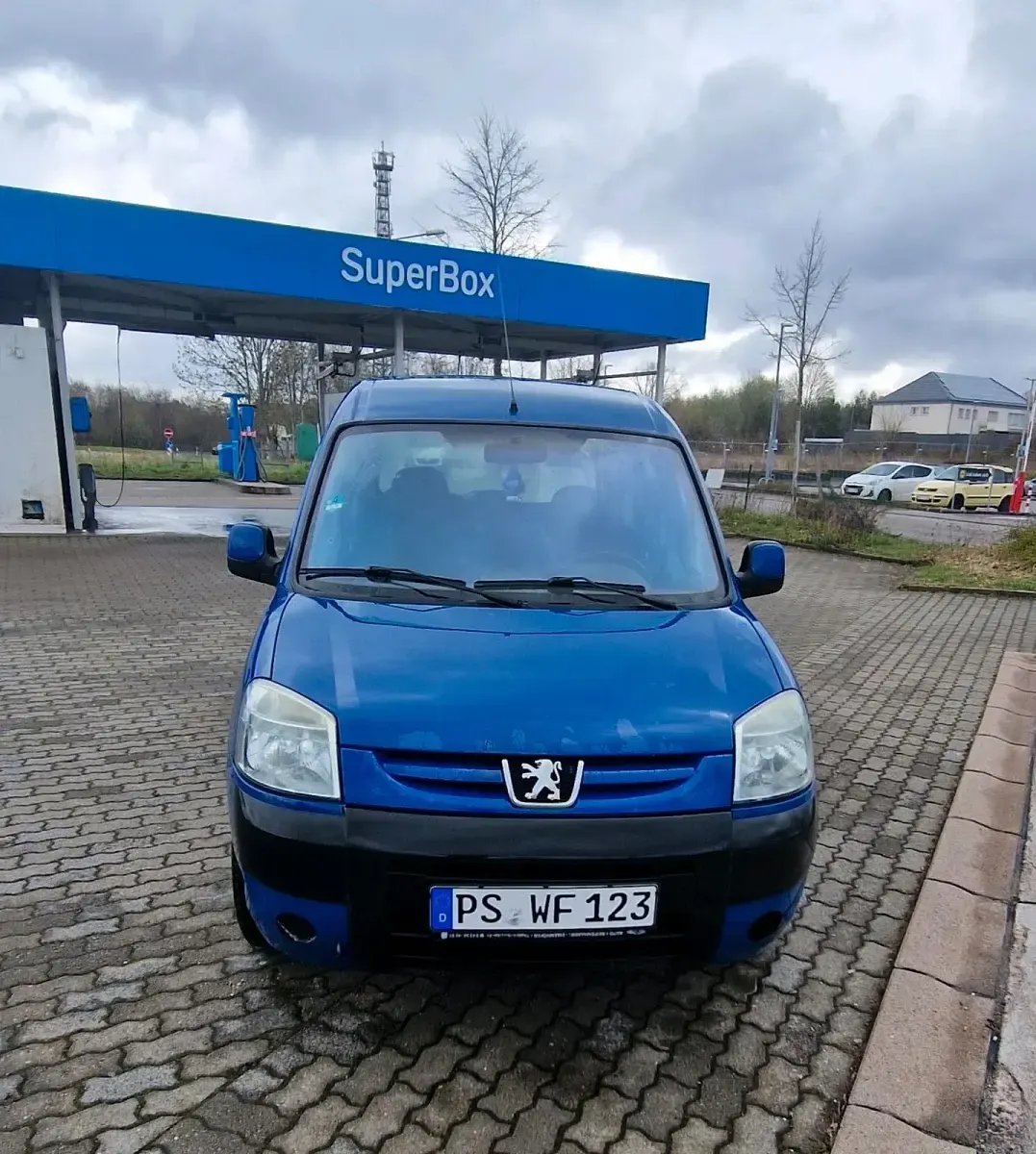 Gebraucht Peugeot Partner 90 PS (66 kW) 2007 Blau Van / Kleinbus