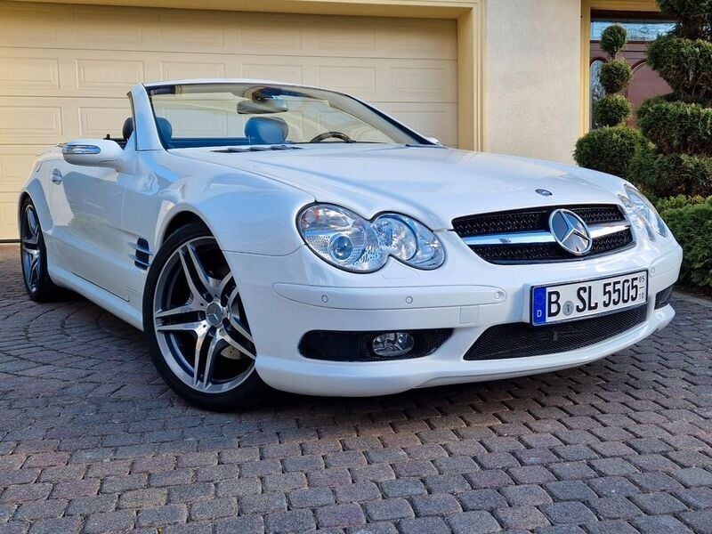 Weiß Gebraucht 2005 Mercedes SL500 AMG Cabrio | 21.900 € (Guter Preis) - Bild 1/4