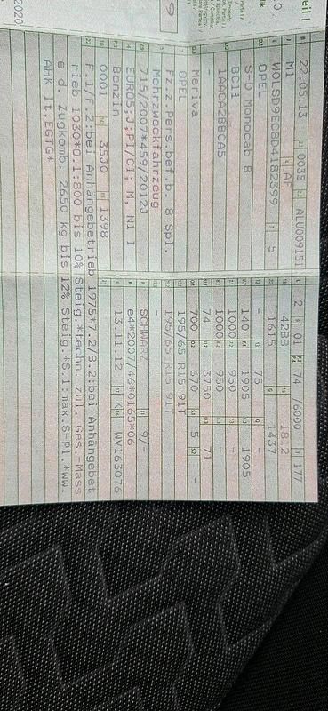 Gebraucht Opel Meriva 2013 Schwarz Van / Kleinbus